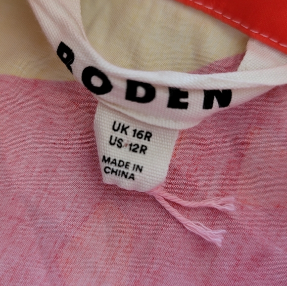 Boden Rachel Cotton Midi Shirt DressMulti, Summer Fruits 12R - Picture 6 of 10